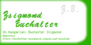 zsigmond buchalter business card